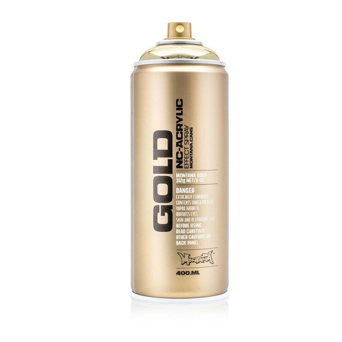 MONTANA Gold Acrylic Professional Spray Paint - 400 ML Can - Goldchrome (M 3000)