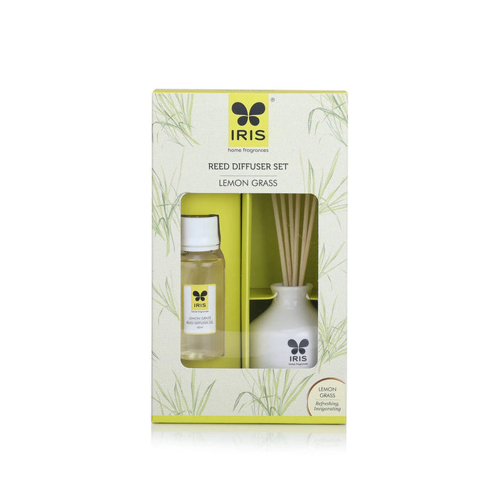 IRIS Lemon Grass Reed Diffuser Set