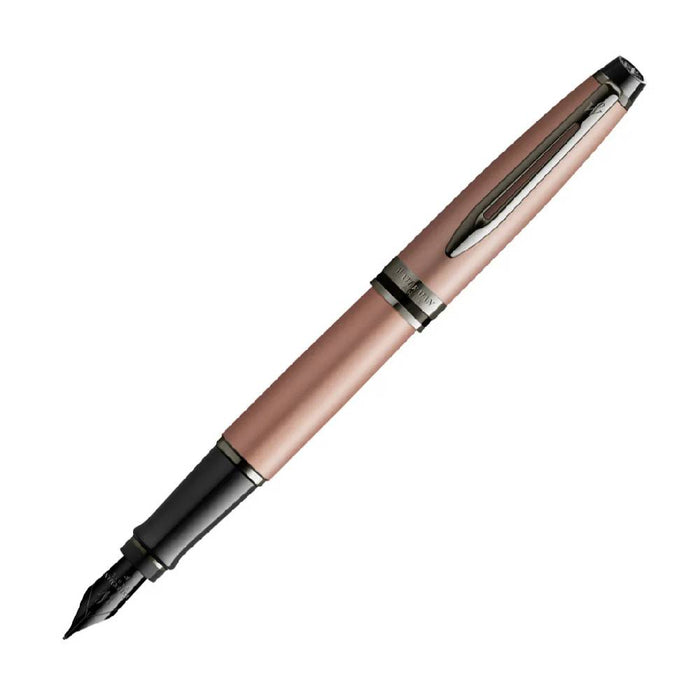 waterman-expert-metallic-rose-gold-rt-fountain-pen-(F)-front-view