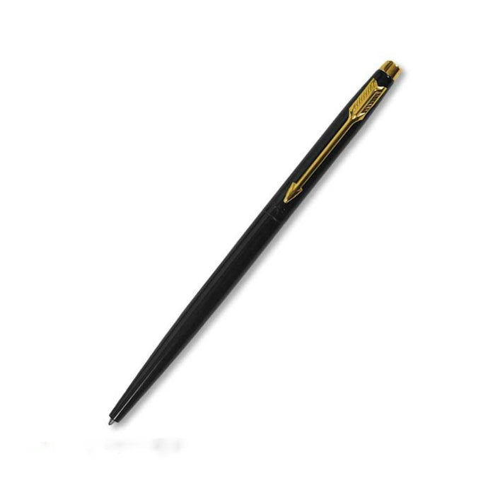 parker-insignia-laque-black-with-gold-trim-ballpoint-pen-front-view