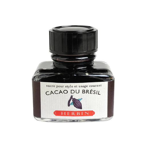 herbin-D-ink-bottle-13045T-(Cacao de Bresil - 30ML)-front-view