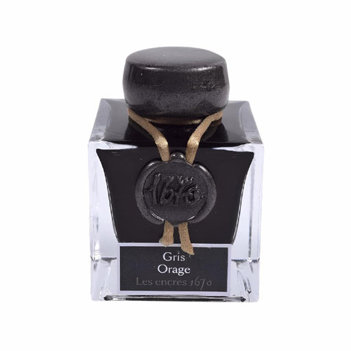 jacques-herbin-15009JT-ink-bottle-(Stormy Grey - 50ML)-front-view 