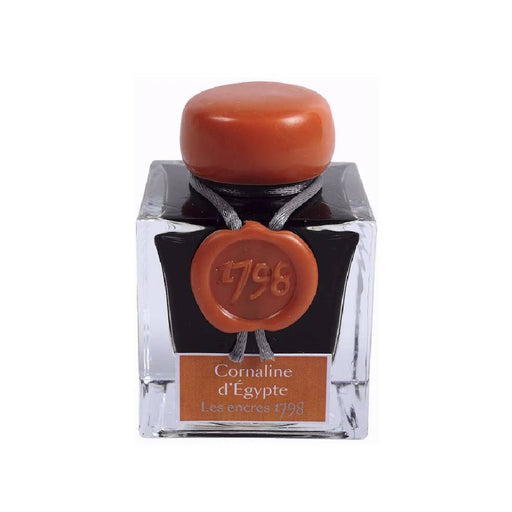 jacques-herbin-1798-ink-bottle- (Cornaline D'Egypte - 50ML)-15556JT-front-view