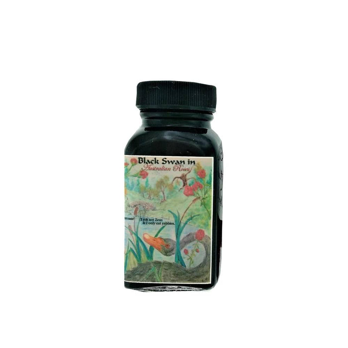 noodler's-ink-bottle-88ml-19065-black-swan-in-australian-roses-front-view