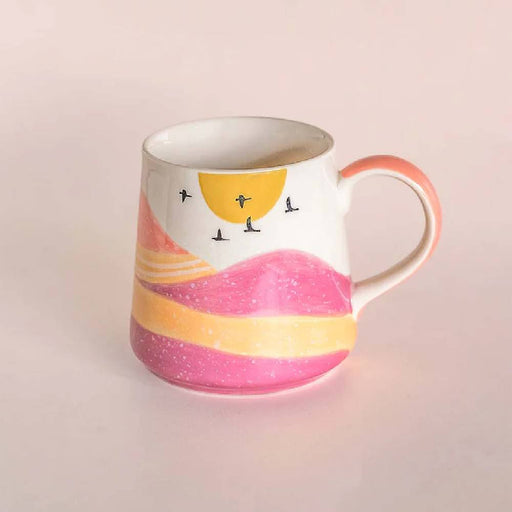 the-wishing-chair-wilderness-handpainted-ceramic-mug-pink-front-cover-view