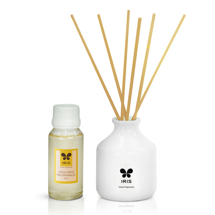 IRIS Lemon Grass Reed Diffuser Set