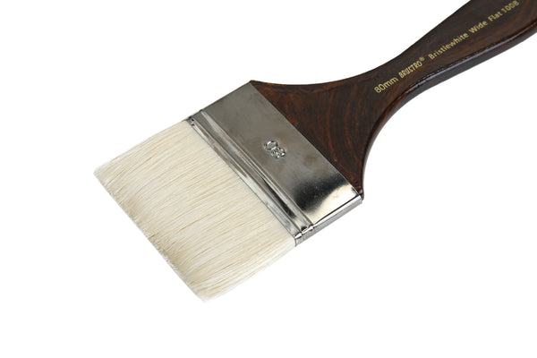 Brustro Artists Bristlewhite Flat Brush Series 1008 - Wide Brush (80mm)