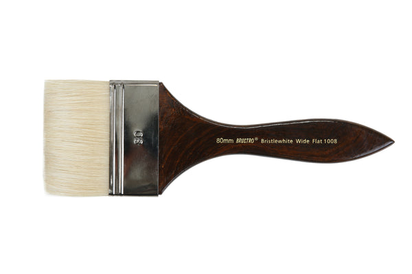 Brustro Artists Bristlewhite Flat Brush Series 1008 - Wide Brush (80mm)