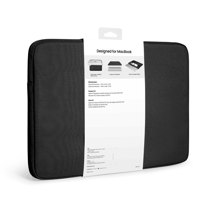 Tomtoc Light - A18 Laptop Sleeve 13 inch - Black