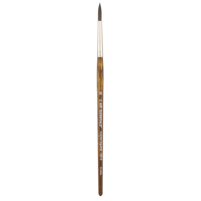 Art Essentials - Kazan Synthetic Squirrel Brush - 12015 Series - Round - Short Handle - Size 6