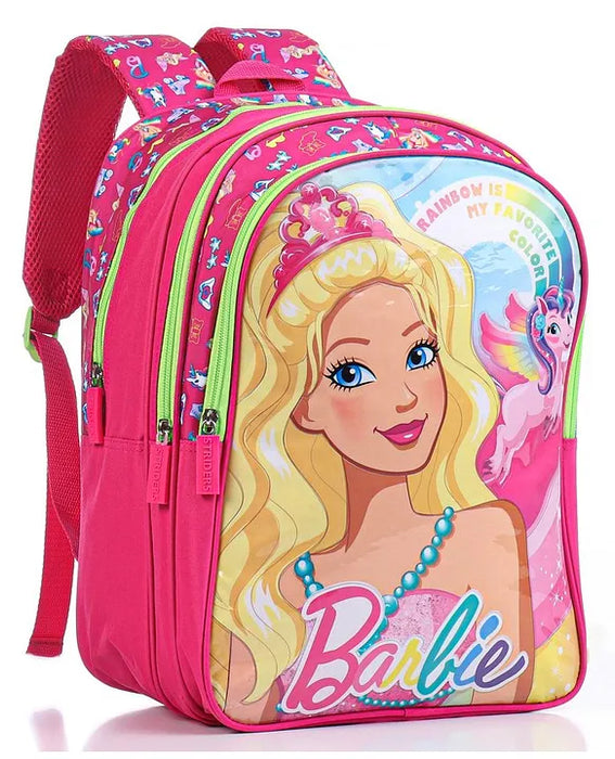 Striders Barbie Rainbow School Bag (ST-BBPSB14) - 16 Inch