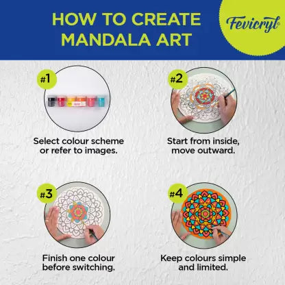 Fevicryl DIY Art of India Mandala kit