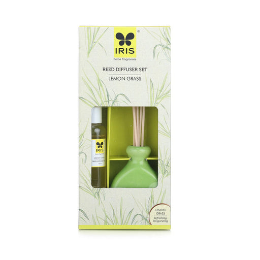 IRIS-lemongrass-reed-diffuser-set- refreshing-&-lnvigorating-front-view