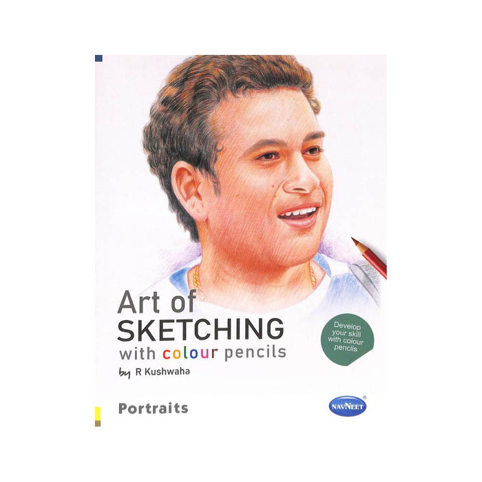 Navneet Art Of Sketching With Colour Pencils (Portraits) Book