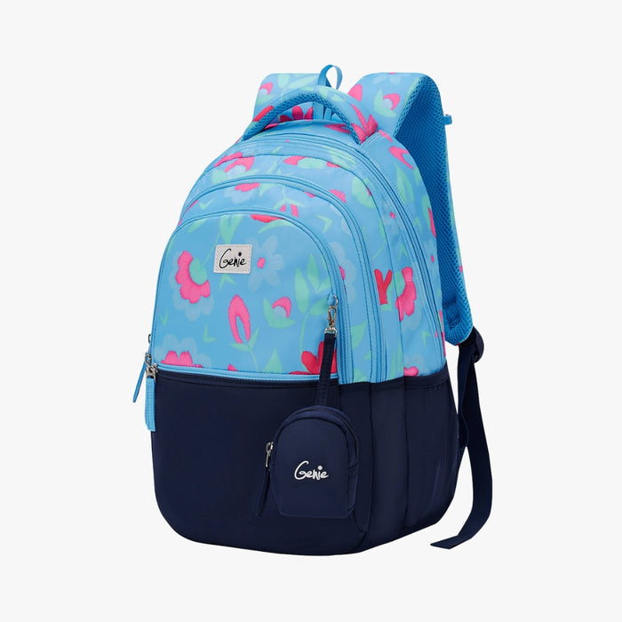 Genie Violet 27L Juniors Backpack With Easy Access Pockets -  Blue (17")