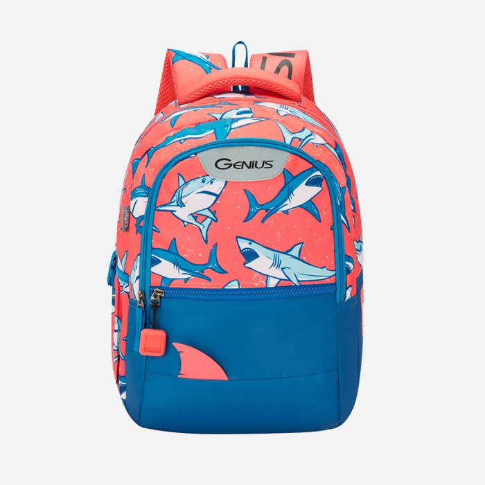 Genius by Safari Splash 23L Blue School Backpack - Blue