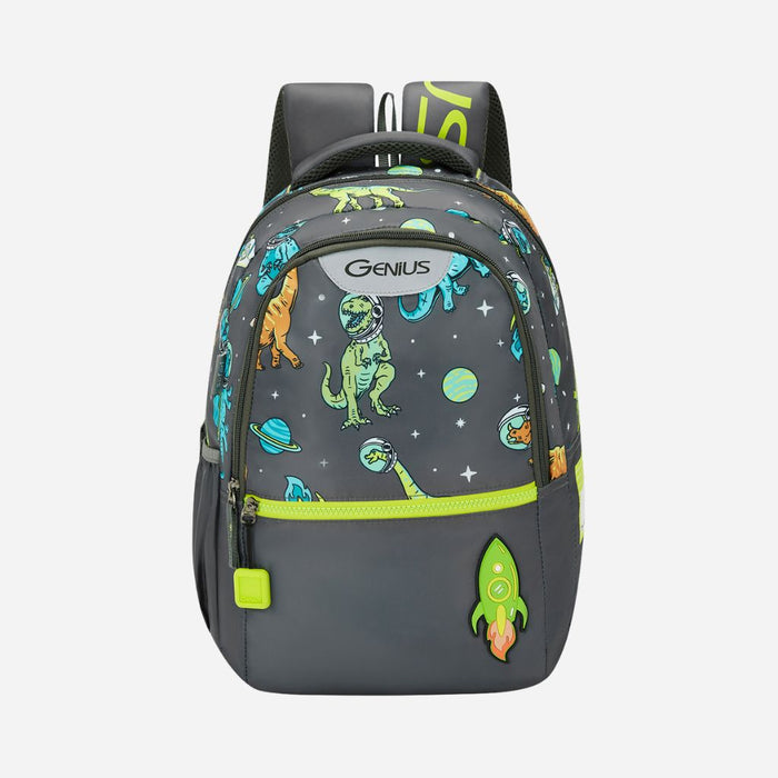 Genius by Safari Cosmo 23L School Backpack - Grey