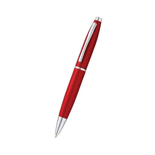 cross-AT0112-19-calais-matte-metallic-ballpoint-pen-crimson-red-with-chrome-trims-front-view