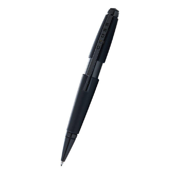 cross-edge-AT-555-11-matte-black-lacquer-gel-rollerball-pen-open-view