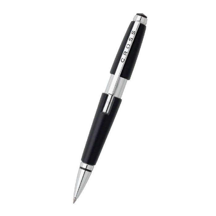 cross-edge-AT0555-2-jet-black-gel-rollerball-pen-front-view