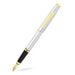 cross-coventry-AT0666-2FF-chrome-with-gold-tone-appointments-fountain-pen-open-view