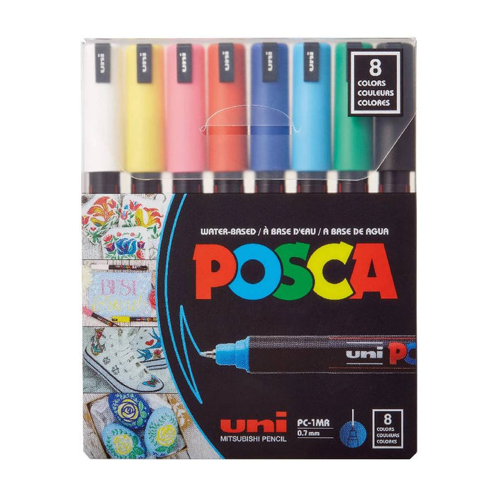 Uni Posca 1MR Paint Marker Set of 8