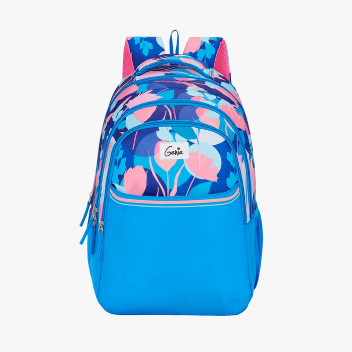 Genie Moonflower 36L Laptop Backpack With Raincover - Blue (19")