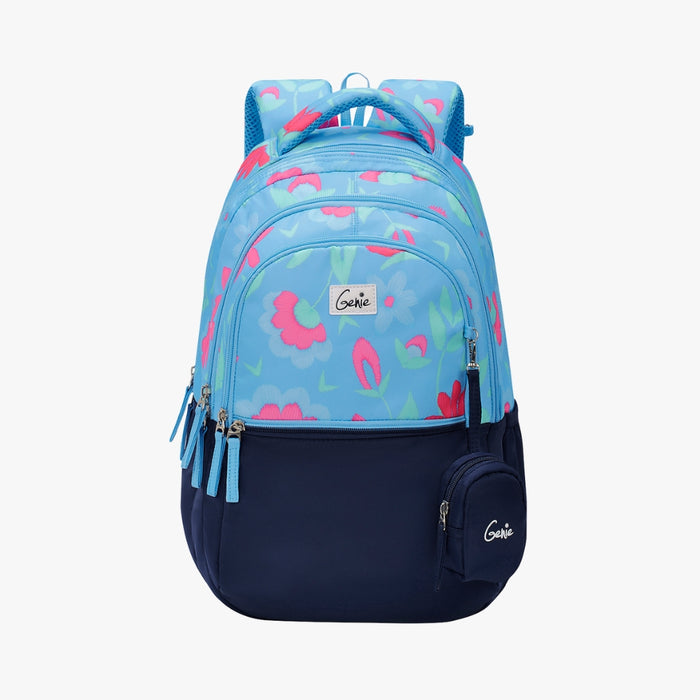 Genie Violet 27L Juniors Backpack With Easy Access Pockets -  Blue (17")