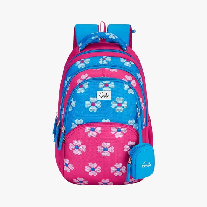 Genie Crimson 27L Juniors Backpack With Easy Access Pockets - Blue (17")