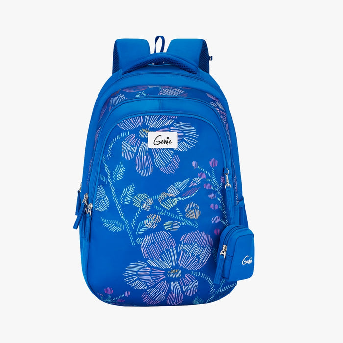 Genie Sprinkle 36L School Backpack With Premium Fabric - Blue (19")