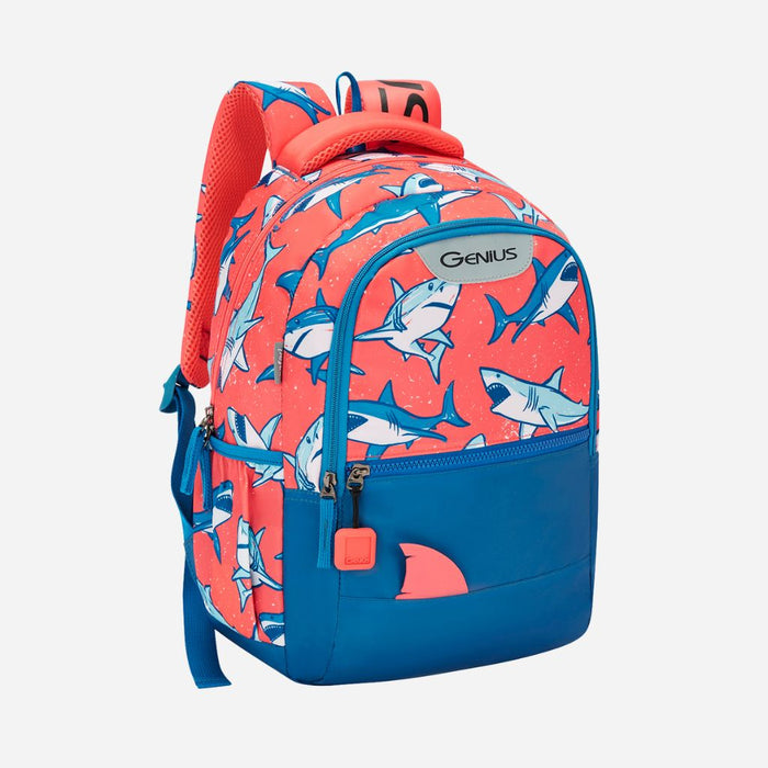 Genius by Safari Splash 23L Blue School Backpack - Blue