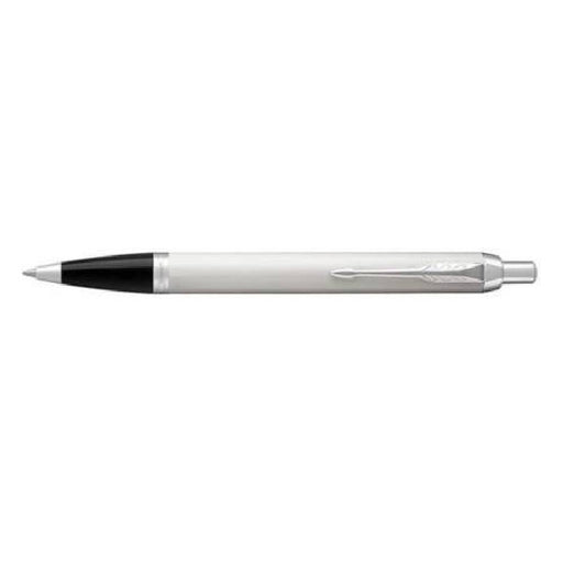 parker-IM-white-CT-ball-pen-side-view