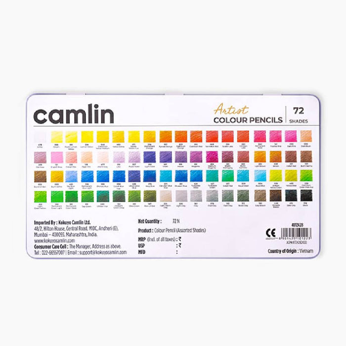 Camlin Artist Colour Pencils 72 Shades