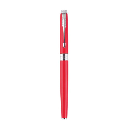 parker-aster-matte-red-CT-rollerball-pen-close-view