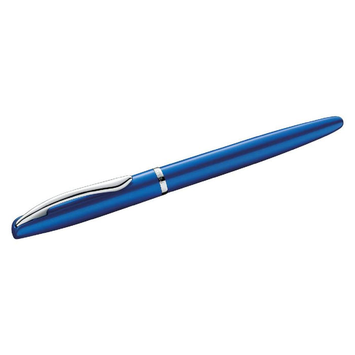 pelikan-jazz-noble-elegance-fountain-pen-sapphire-front-view