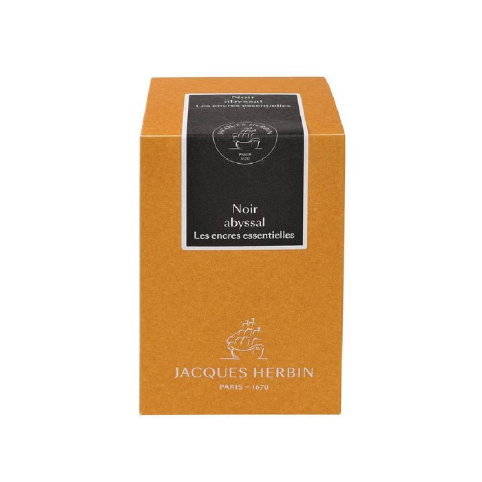 jacques-herbin-essentielles-ink-bottle-13109JT-(Noir Abyssal - 50 ML)-packaging-view