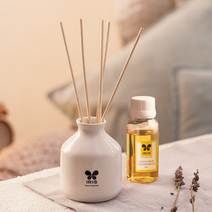 IRIS Lemon Grass Reed Diffuser Set