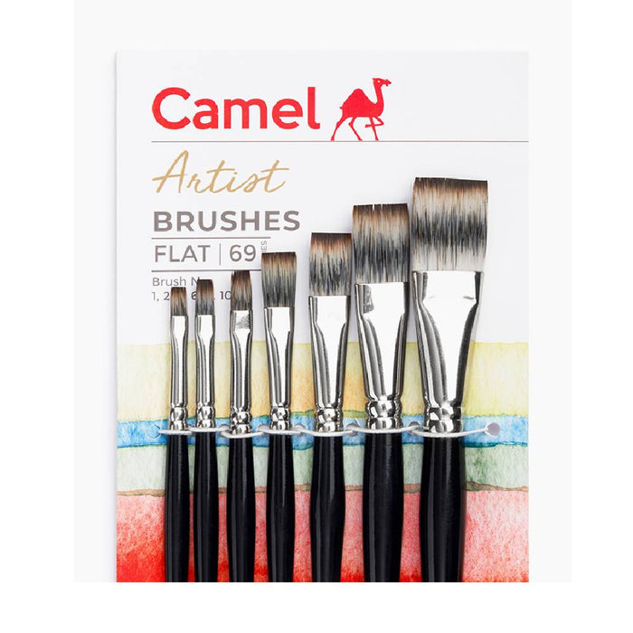 Camel - Artist Flat Brushes - Series 69 (Set of 7 brushes)