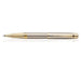 parker-odyssey-brushed-metal-gold-trim-rollerball-pen-side-view