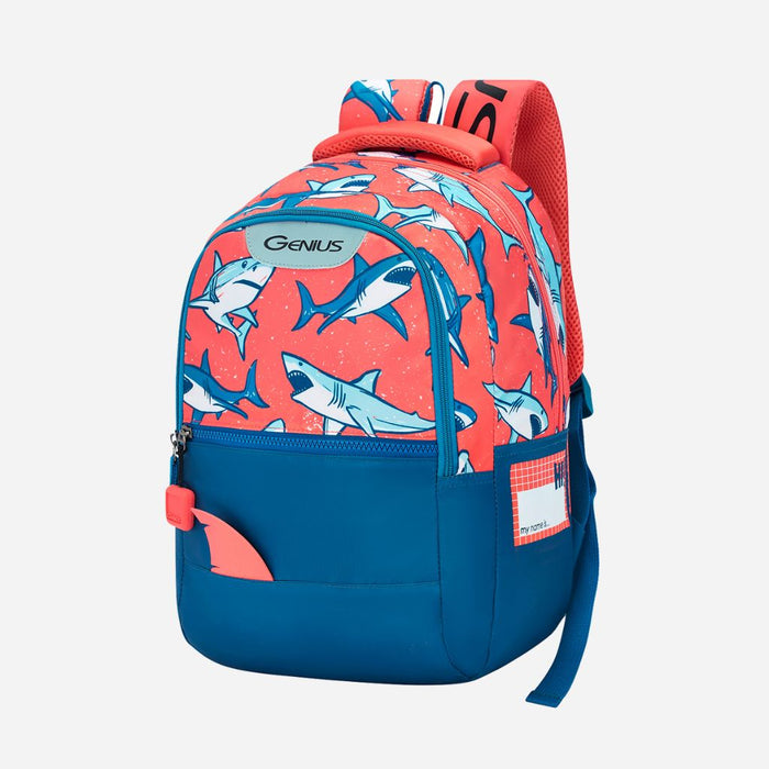 Genius by Safari Splash 23L Blue School Backpack - Blue