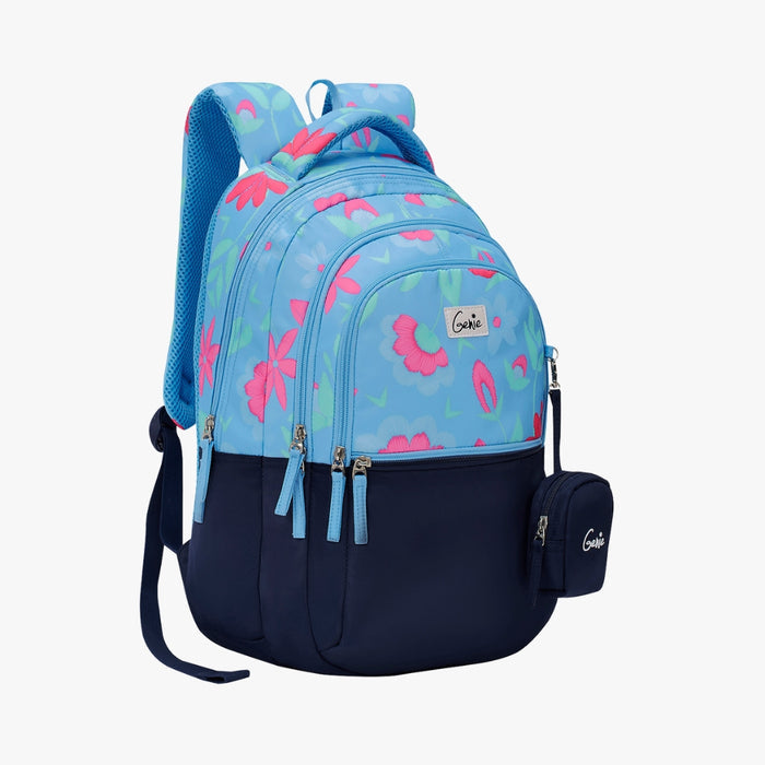 Genie Violet 27L Juniors Backpack With Easy Access Pockets -  Blue (17")