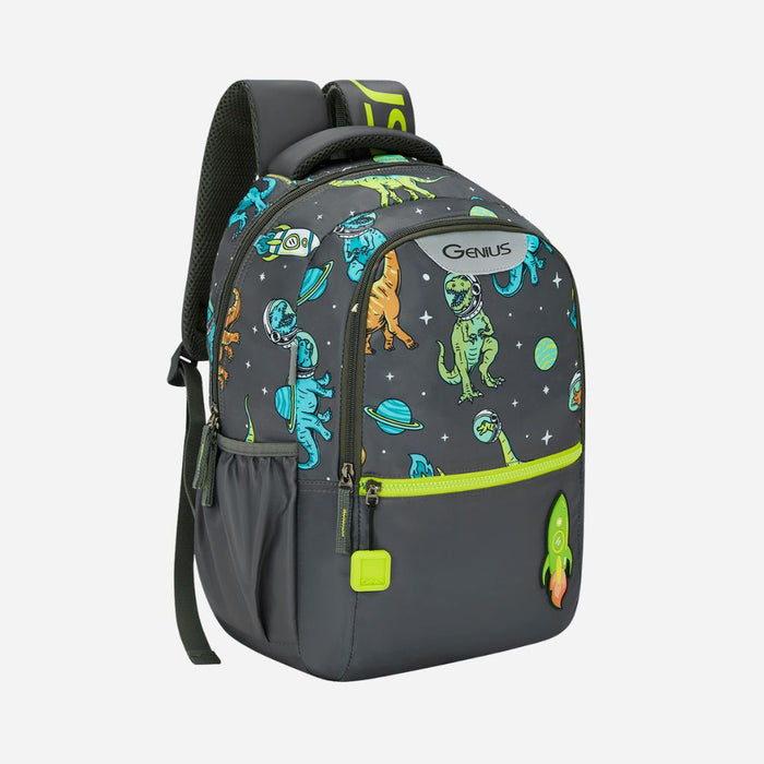 Genius by Safari Cosmo 23L School Backpack - Grey