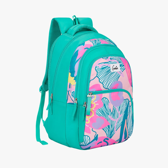 Genie Paradise 36L Laptop Backpack With Raincover - Teal (19")