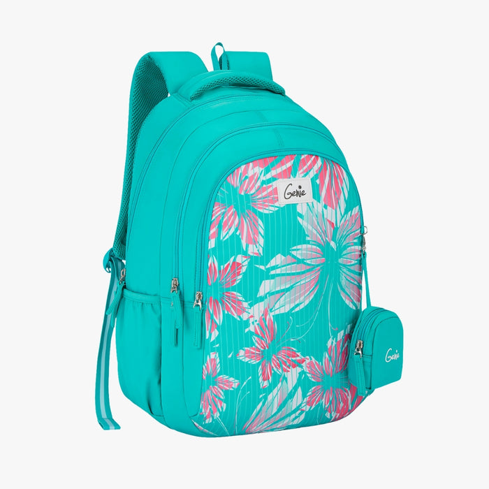 Genie Josie 36L School Backpack With Premium Fabric - Teal (19")