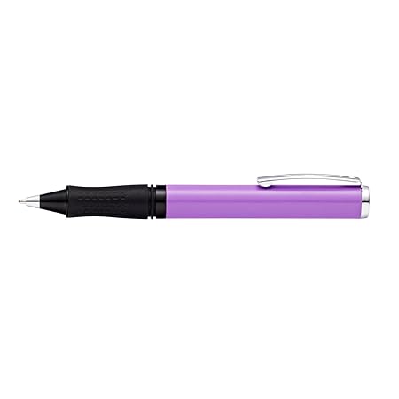 sheaffer-9203-pop-ballpoint-pen-lilac-with-chrome-plated-trim-side-view