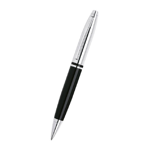 cross-AT0112-2-calais-ballpoint-pen-black-lacquer-and-chrome-front-view