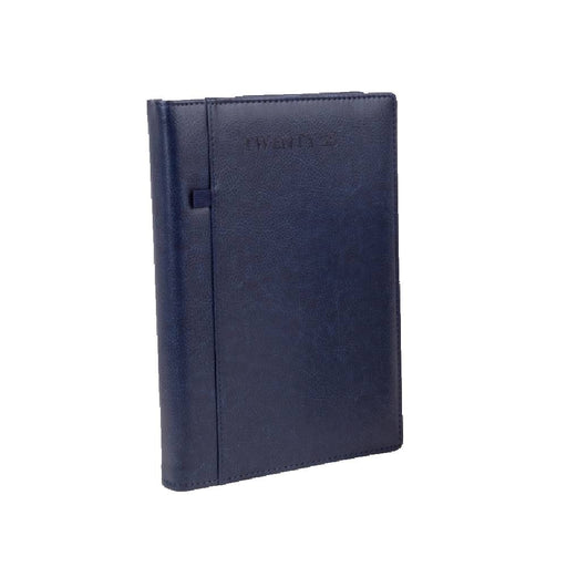 anupam-exec-2025-diary-raw-elegance-with-functional-design-80 GSM-blue-front-view