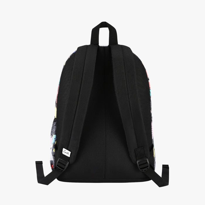 Genie Patchy 18L Casual backpack With Easy Access Pockets - Black (16")