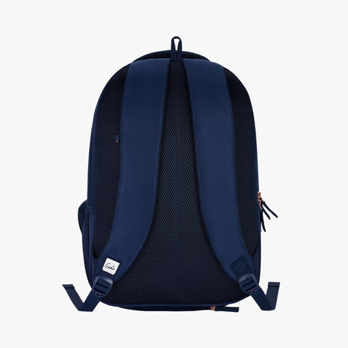 Genie Knots 40L Laptop Backpack With Laptop Sleeve - Navy Blue (19")