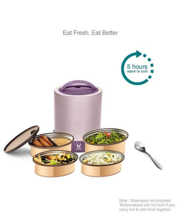 VAYA Lunch Box - Purple - 1300ml